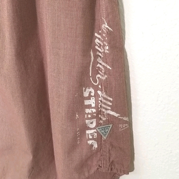 GUESS Red Striped Long-Sleeve w/Back Graphic, M - Picture 5 of 11